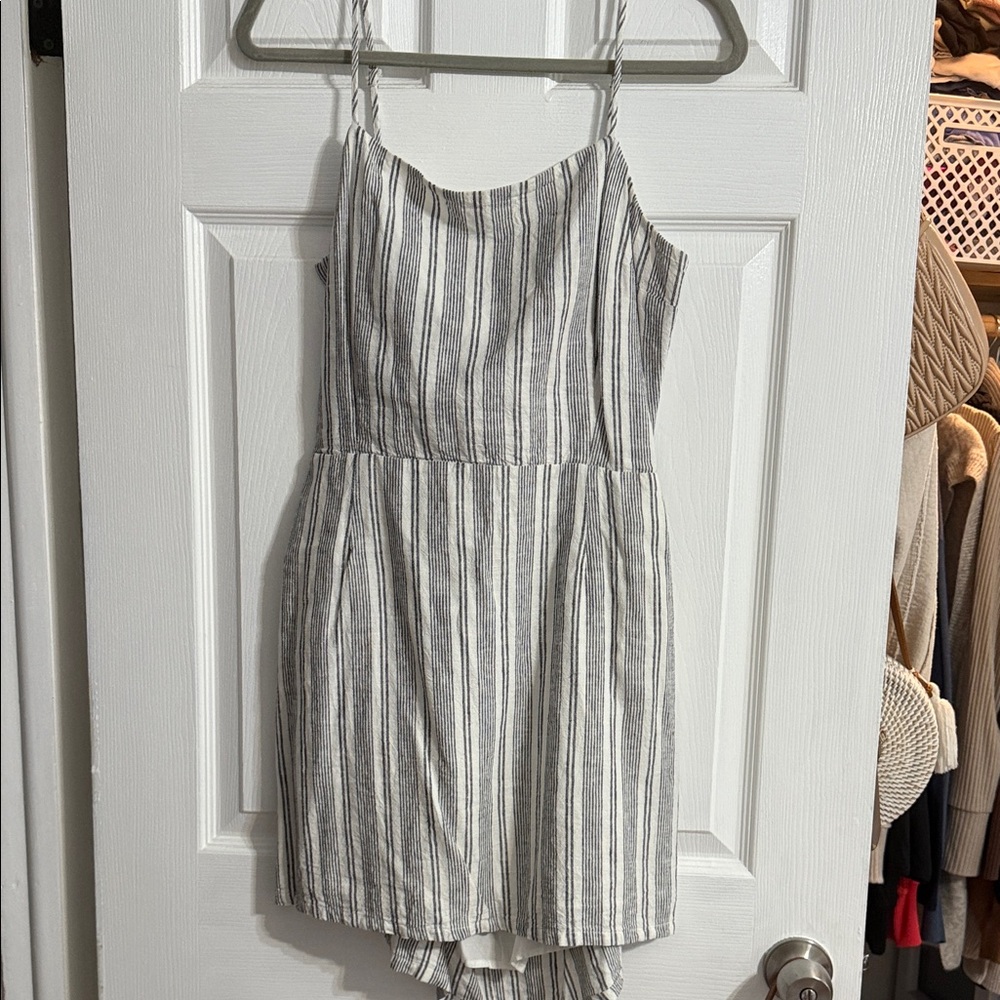 Garage Striped Black and White Mini Dress
